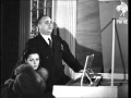 Rina and Beniamino Gigli at the Pathé studio London 1946