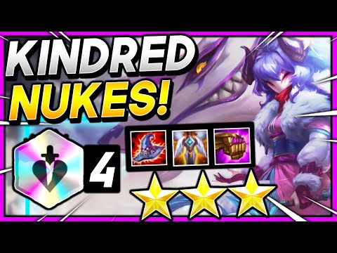 *100% CRIT NUKES ⭐⭐⭐ KINDRED!*  - TFT SET 4.5 Teamfight Tactics Comp 11.7 Guide Meta Strategy