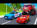 Can Police Car And Mcqueen Save The City Who Will Be The Hero