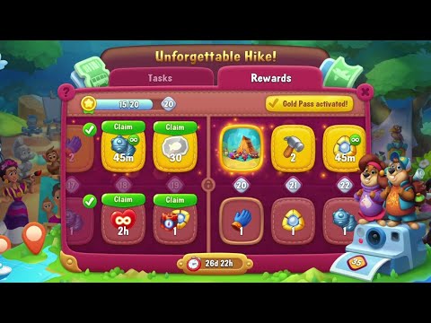 @Fishdom Level 5533, Unforgettable Hike Level 19 Unlocked.