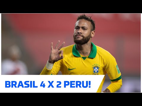 Os GOLS e os MELHORES MOMENTOS de BRASIL 4 x 2 PERU pela ELIMINATÓRIAS