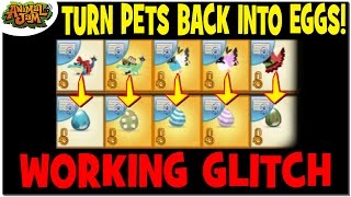 GLITCH: TURN NEW PETS BACK INTO EGGS! WORKING 2017 ANIMAL JAM