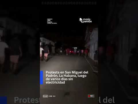 🔴Protesta en San Miguel del Padrón, La Habana Vecinos gritan: "oye para la calle y bien"