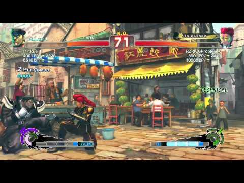 SSF4 AE Live Commentary with tRue - 7# - Sesh with RZR CG Problem X