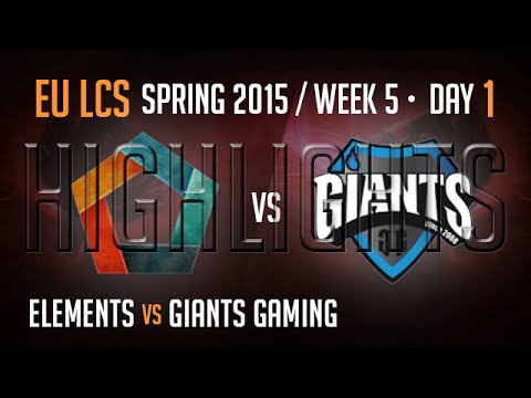 Elements vs Giants Highlights | Week 5 Day 1 S5 EU LCS Spring 2015 | EL vs GIA
