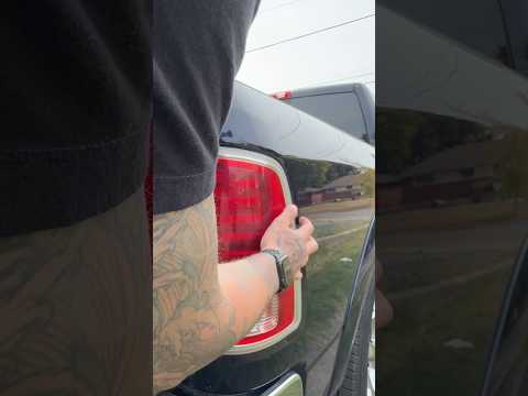 Ram 1500 tail light removal #howto #led #reverse #brakelight #turnsignal #laramie