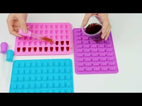 50 Cavity Silicone Gummy Bear Chocolate Mold | Baking Tools