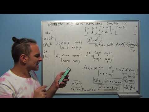 Correção UFSC 2018 Matemática Questão 23