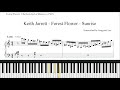 Keith Jarrett - Forest Flower - Sunrise (Jazz Piano Transcription - Multitrack Recording)