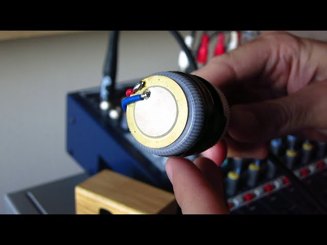 Vídeo relacionado con Pick-up Piezo de Voz Alto Disco de Zumbador Sensor Cerámica Piezo Eléctrico Pick-up 50mm.