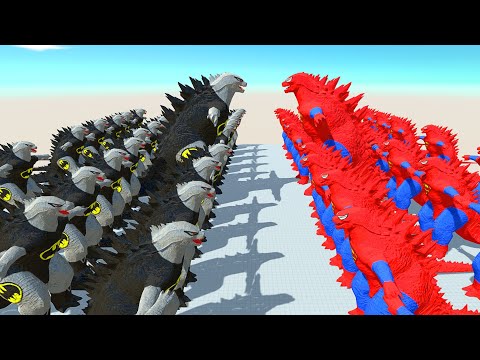 SUPER GODZILLA 2014 VS BATMAN GODZILLA 2014 DEATH RUN -Animal Revolt Battle Simulator