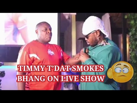 TIMMY T'DAT SMOKES WEED ON OBINNA'S LIVE SHOW😳