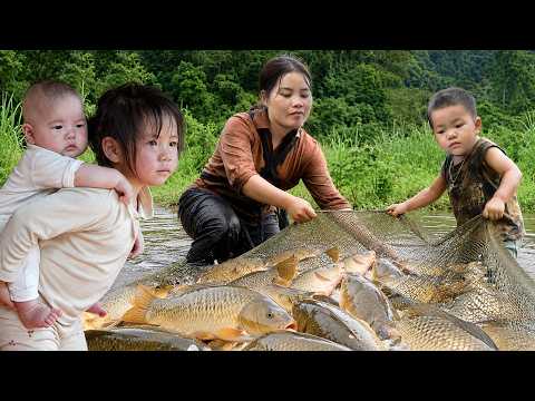 Harvesting Fish on the River — I Shockingly Discovered an Abandoned Baby Floating Alone