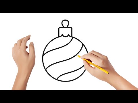 Comment dessiner une boule de sapin de Noël