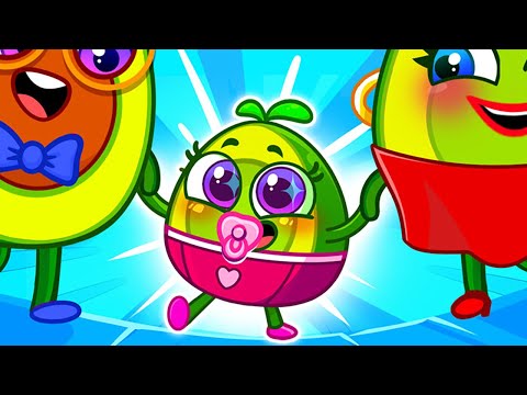 Baby Avocado First Steps 🥑 Funny Kids Stories by Pit and Penny