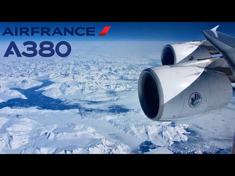 🇫🇷 Paris CDG - Los Angeles LAX 🇺🇸 Air France Airbus A380, Arctic route [FULL FLIGHT REPORT]