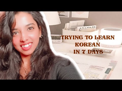 trying to learn korean in 7 days | tips on learning korean language