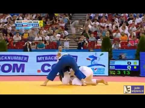Judo 2013  European Championships Budapest: Mossong (LUX) - Gurtsieva (RUS) [-70kg]