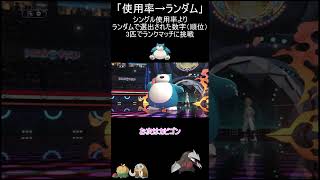 【ポケモンチャンピオンズ】使用率ランキングからランダム3匹で戦うDAY1【ゆっくり実況】 #ポケモン