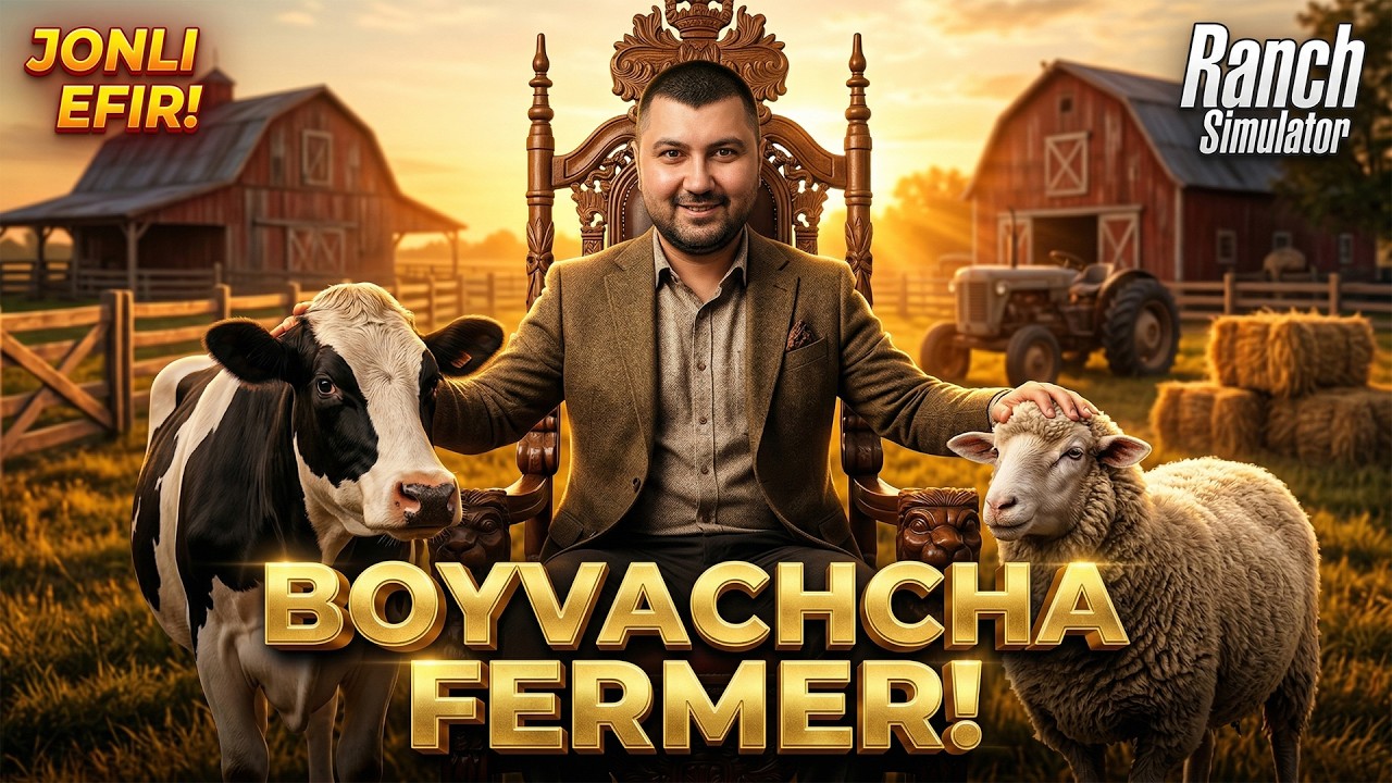 💰BOYVACHCHA FERMER!  — RANCH SIMULATOR (Jonli Efir)