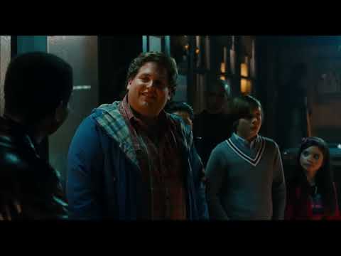 Trailer still with party lights and chaos as the mix shifts from disco to blog-rap