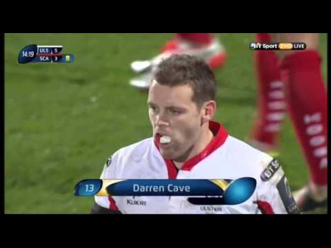 ERCC Ulster v Scarlets 06/12/2014 Darren Cave Try