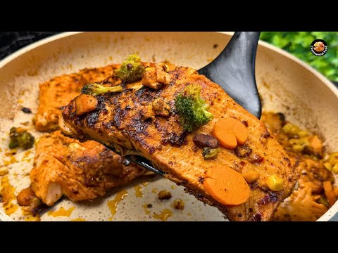 Pan Baked Trout Fish | Easy Pan Baked Trout Recipe | Oven Baked Trout Fish Recipe