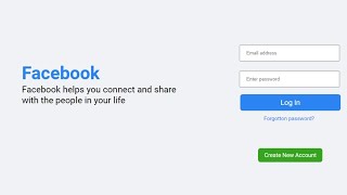 How To Create Facebook Login Page Design Using Only HTML And CSS