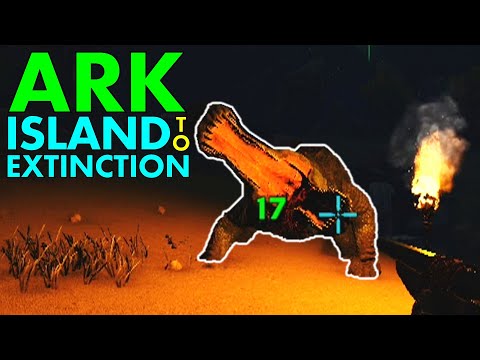 [19] IT ATE MY TIKI TORCH! Nighttime Sarco Taming! (ARK Island To Extinction: The Island)