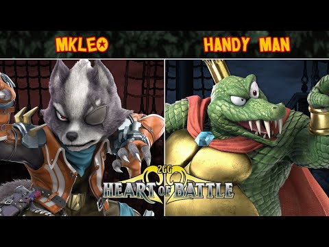 2GG Heart of Battle - T1 | MkLeo (Wolf) vs. Handy Man (King K. Rool) - Smash Ultimate