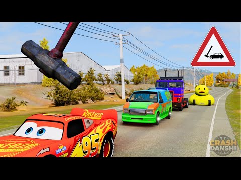 Cars vs Hammer #2: INSANE BeamNG.drive Destruction! | Crash Danshi 🚗🔨