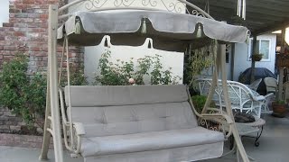 Costco Patio Swing Cushions, Seat Support and Canopy Fabric Replacement