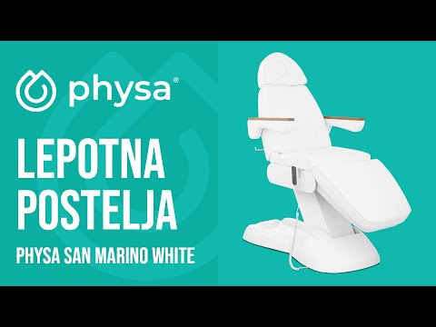 videoposnetek - Lepotna postelja - 3 motorji - 300 W - 203 x 62 x 64 - 86 cm - 150 kg - Bela
