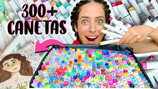 TESTEI o MAIOR KIT de CANETAS do MUNDO e CRIEI DESENHOS INCRÍVEIS!!! Paula Stephania