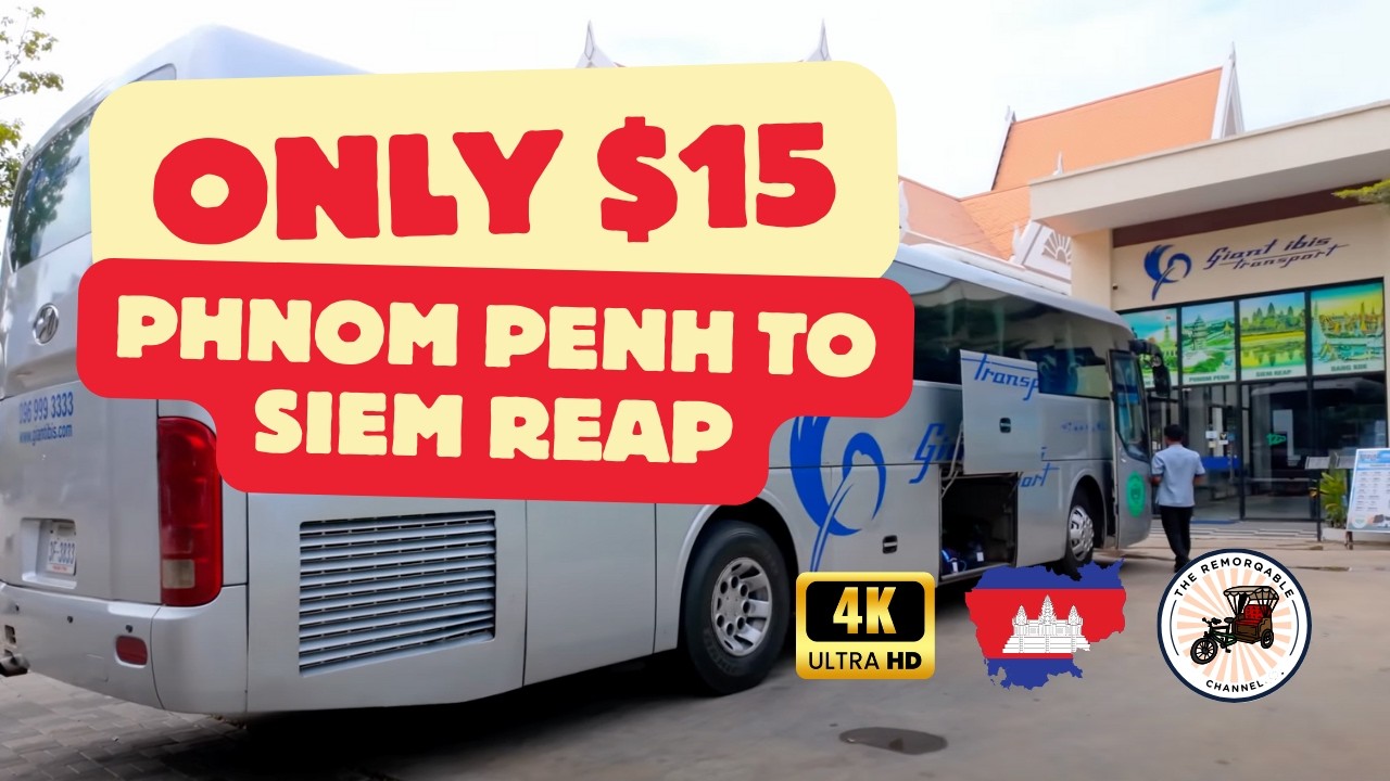 🇰🇭 Only $15 from Phnom to Siem Reap | This is CHEAPER &amp; QUICKER than Flying!