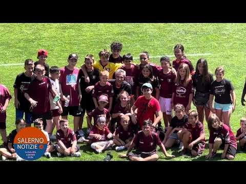 Salernitana, mister Sousa incontra i piccoli tifosi al termine della 6 giornata ritiro a Rivisondoli