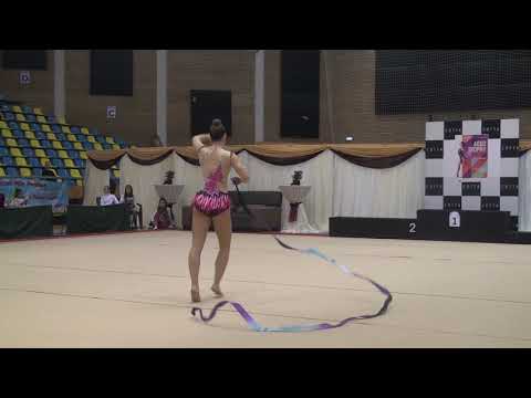Zerina Tanovic Ribbon KRG Arabesque BIH Juniors & Seniors Level A Arad Trophy Rhythmic 21 October 20