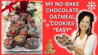 MY NO BAKE CHOCOLATE OATMEAL COOKIES  #subscribe #homemade #trending #christmas #cooking #food