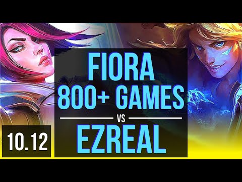 FIORA & Taric vs EZREAL & Yuumi (ADC) | 800+ games, KDA 8/1/4 | EUW Grandmaster | v10.12