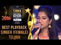 Siima 2016 Best Playback Singer (Female) Telugu | Satya Yamini - Baahubali Movie
