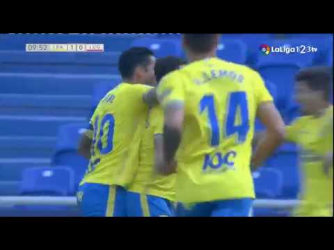 1º Gol de Ruben Castro en el UD Las Palmas 4 - CD Lugo 1 | liga123tv| 18-19