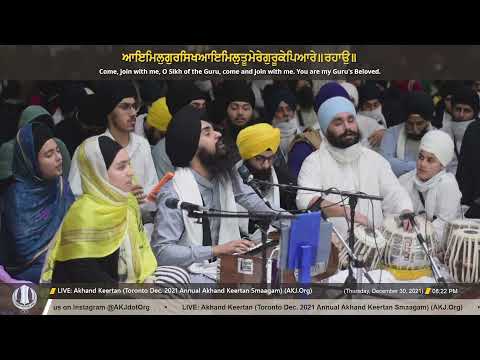 099 Bhai Sangatren Singh Jee Ludhiana Thursday Evening Toronto Dec 2021 Annual AkhandKeertan Smaagam
