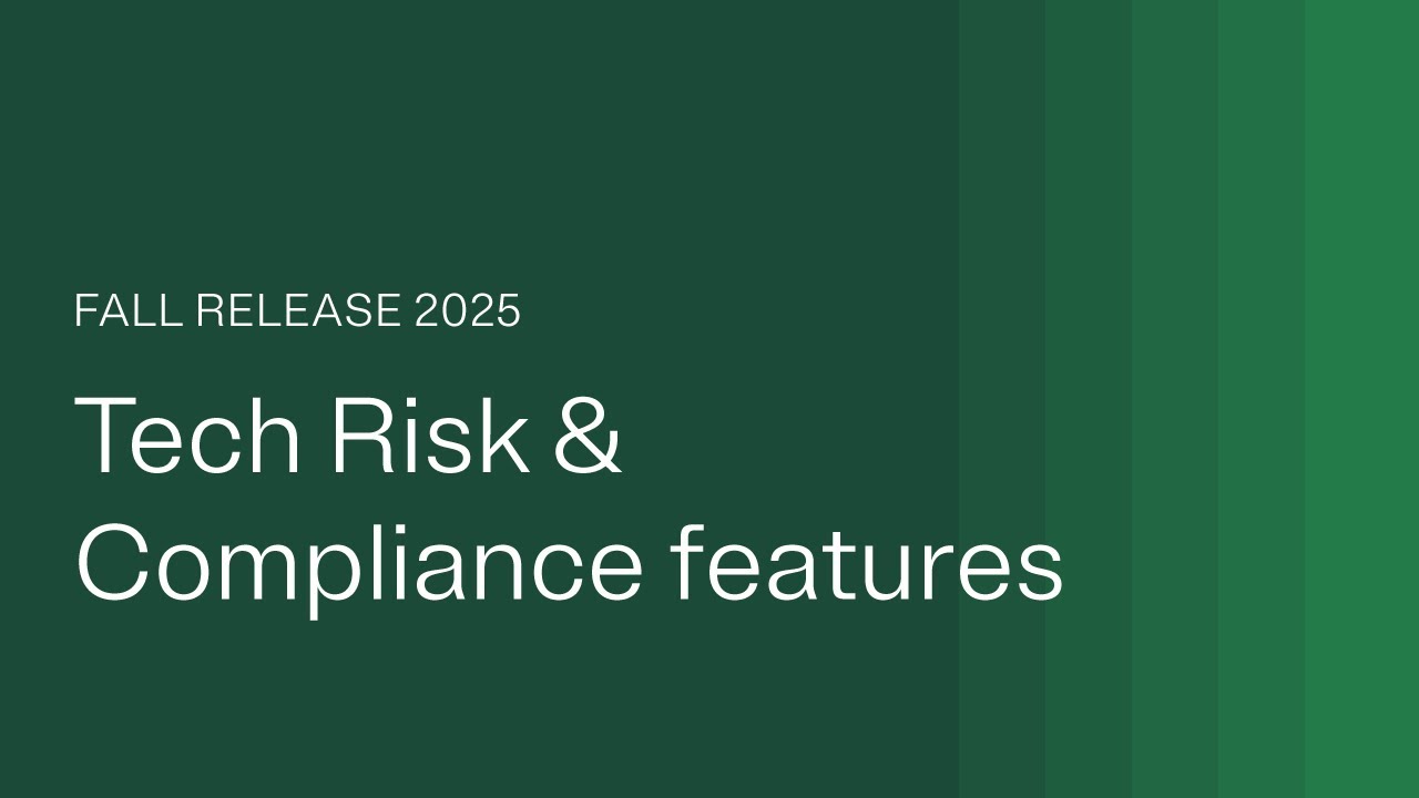 Feature overview for Tech Risk & Compliance features in the OneTrust Fall Release 2025
