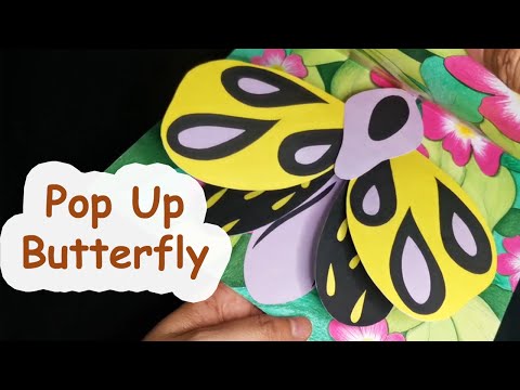 Pop Up Illustration/Art - a tutorial how to make a pop up butterfly