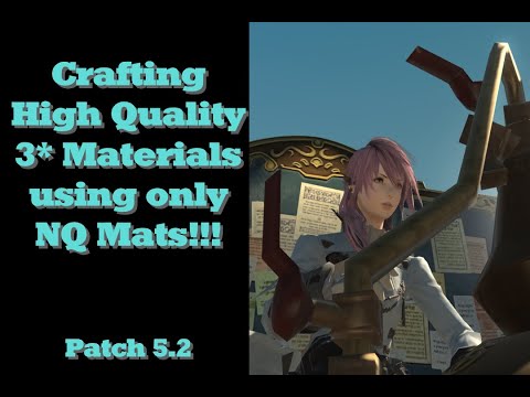 FFXIV crafting HQ 3star Materials using only NQ mats