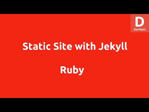 Ruby Jekyll Static Site Generator