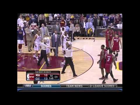Cavs vs Heat 3.30.11: Wade Tells Ryan Hollins That He We Will F' Him Up