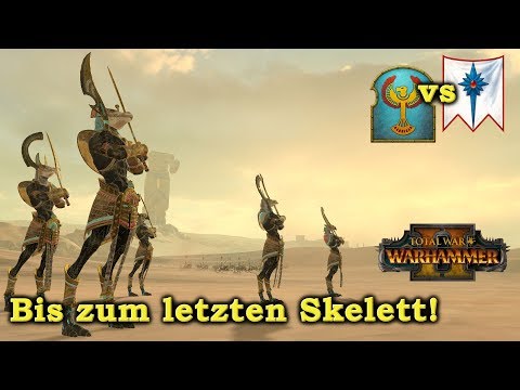 Bis zum letzten Skelett! - Gruftkönige vs Hochelfen - Total War: Warhammer 2 deutsch