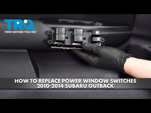 How to Replace Power Window Switches 2010-2014 Subaru Outback