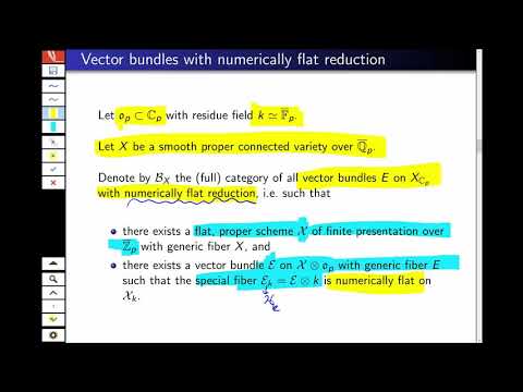 A. Werner -  On p-adic vector bundles and local systems on diamonds